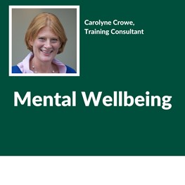 Mental Wellbeing, Carolyne Crowe, Training Consultant